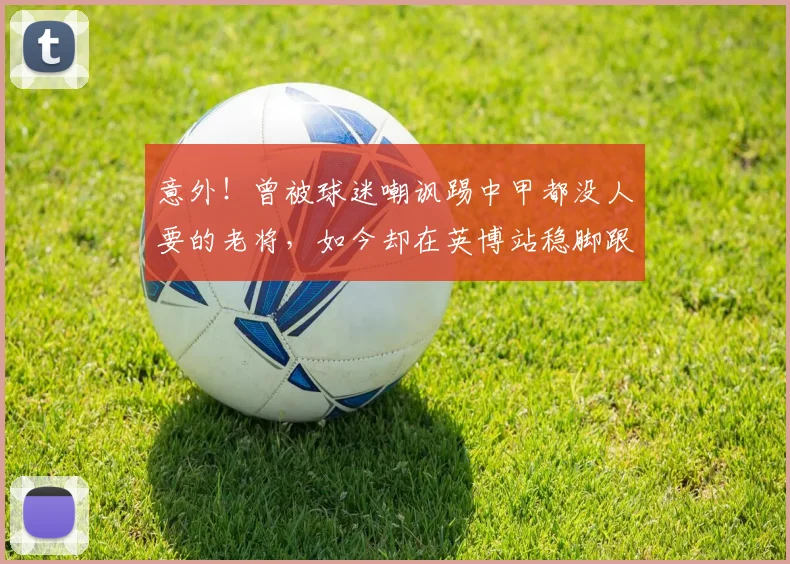 意外!曾被球迷嘲讽踢中甲都没人要的老将,如今却在英博站稳脚跟