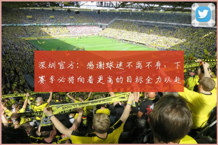 深圳官方：感谢球迷不离不弃，下赛季必将向着更高的目标全力以赴